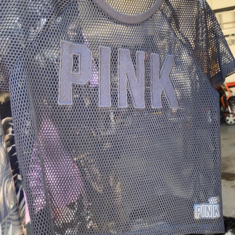 Pink mesh shirt